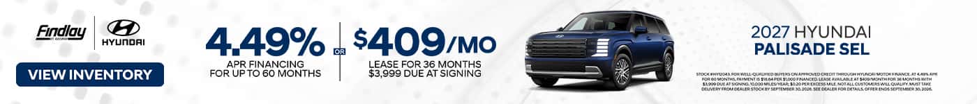 Sept Hyundai 2027 Palisade Special