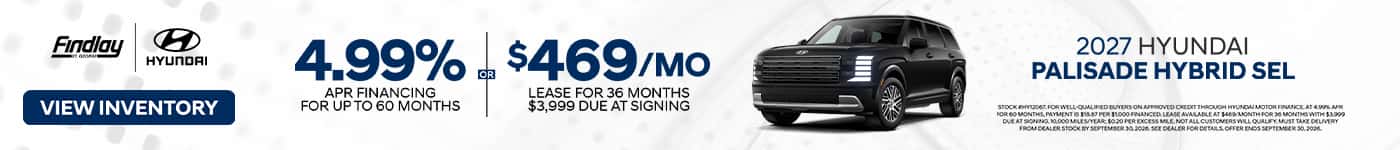 Sept Hyundai 2027 Palisade Hybrid Special
