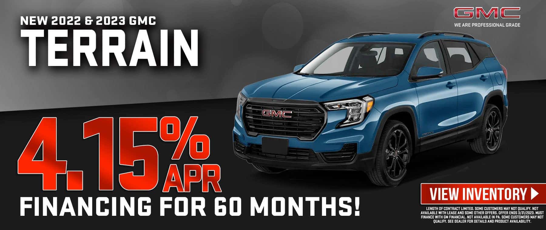 Low APR on select New GMC Terrain