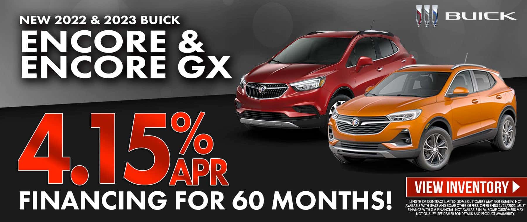Low APR on New Buick Encore and Encore GX