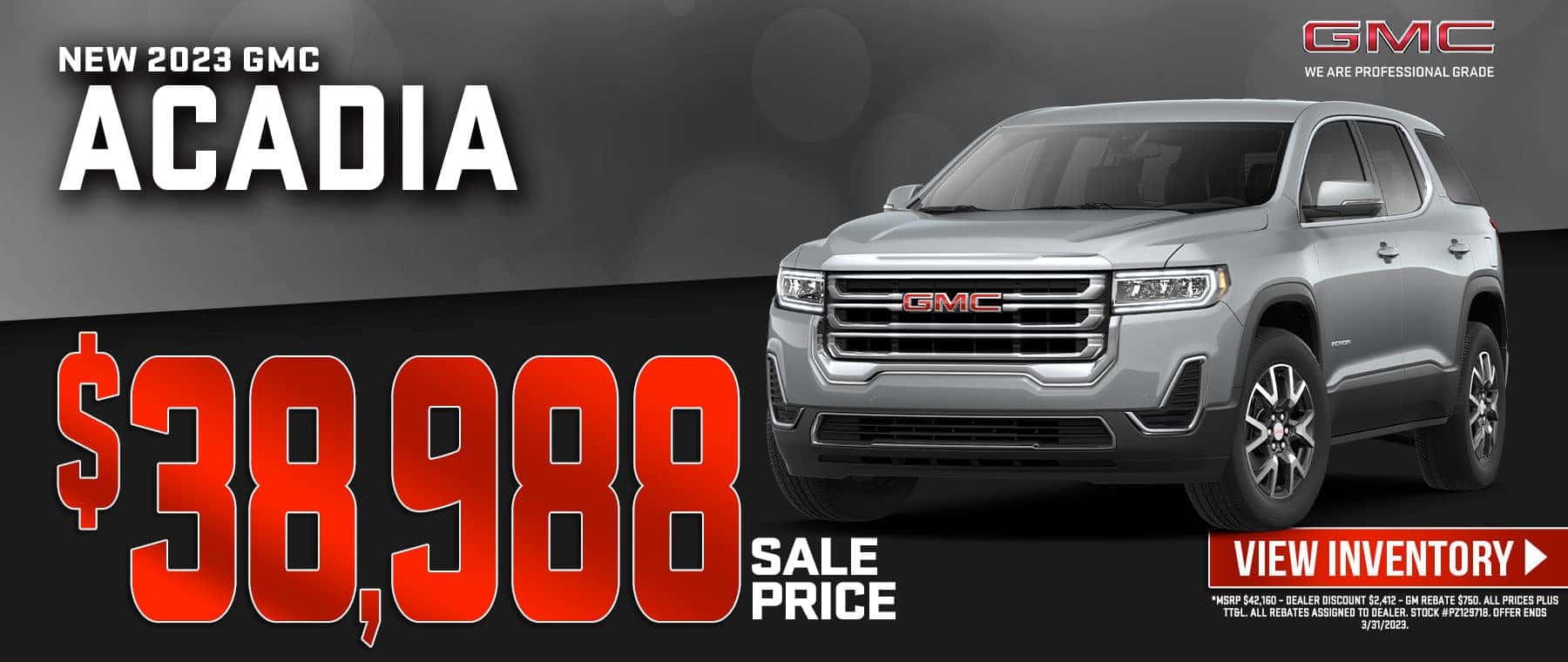 New 2023 GMC Acadia In Stock