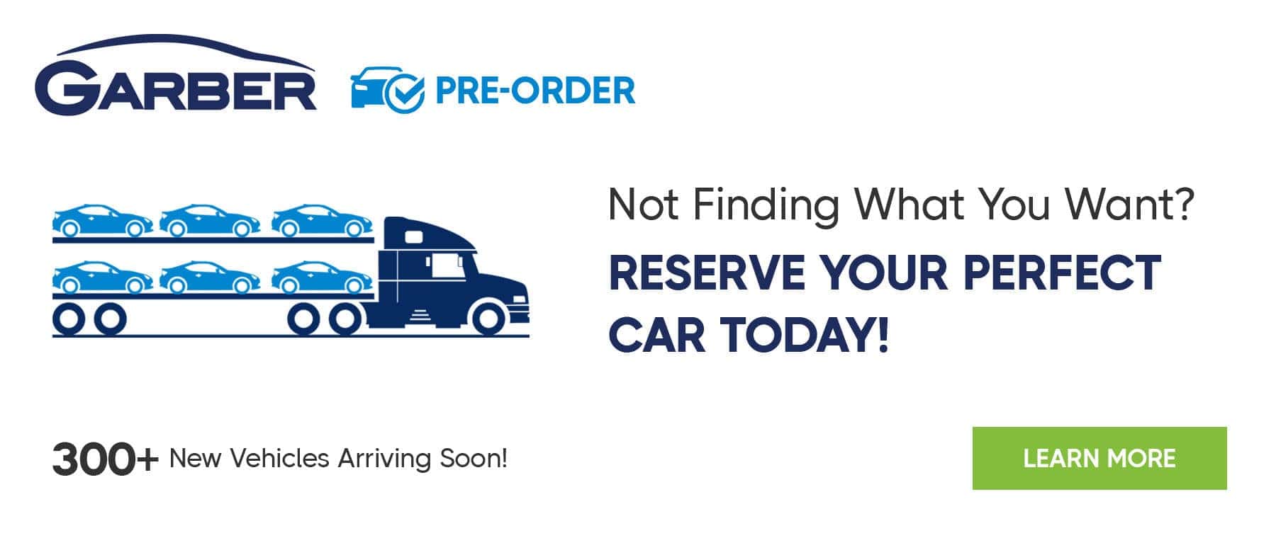 Garber Pre-Order Hero