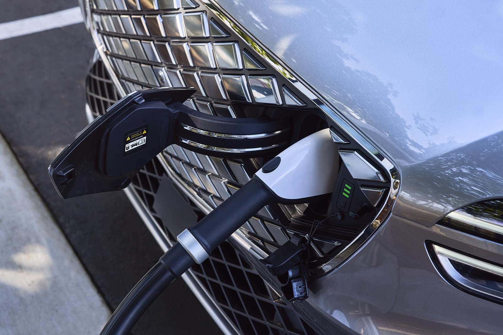 charging port of Genesis GV70 luxury SUV