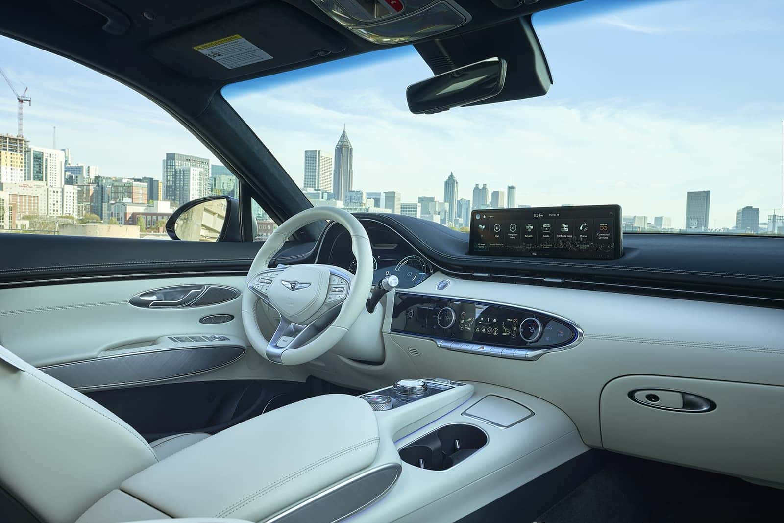 interior of Genesis GV70 luxury SUV