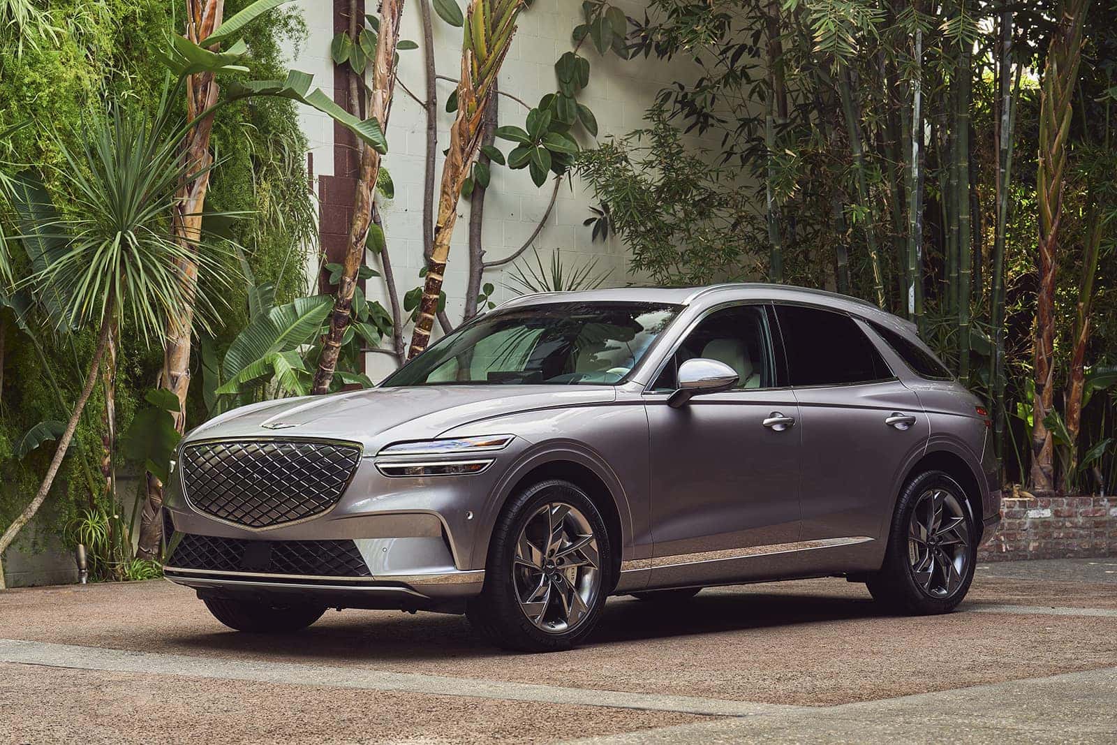 silver Genesis GV70 luxury SUV