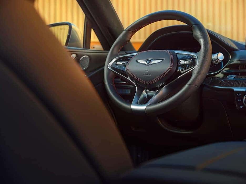 2024 Genesis G80 interior steering wheel