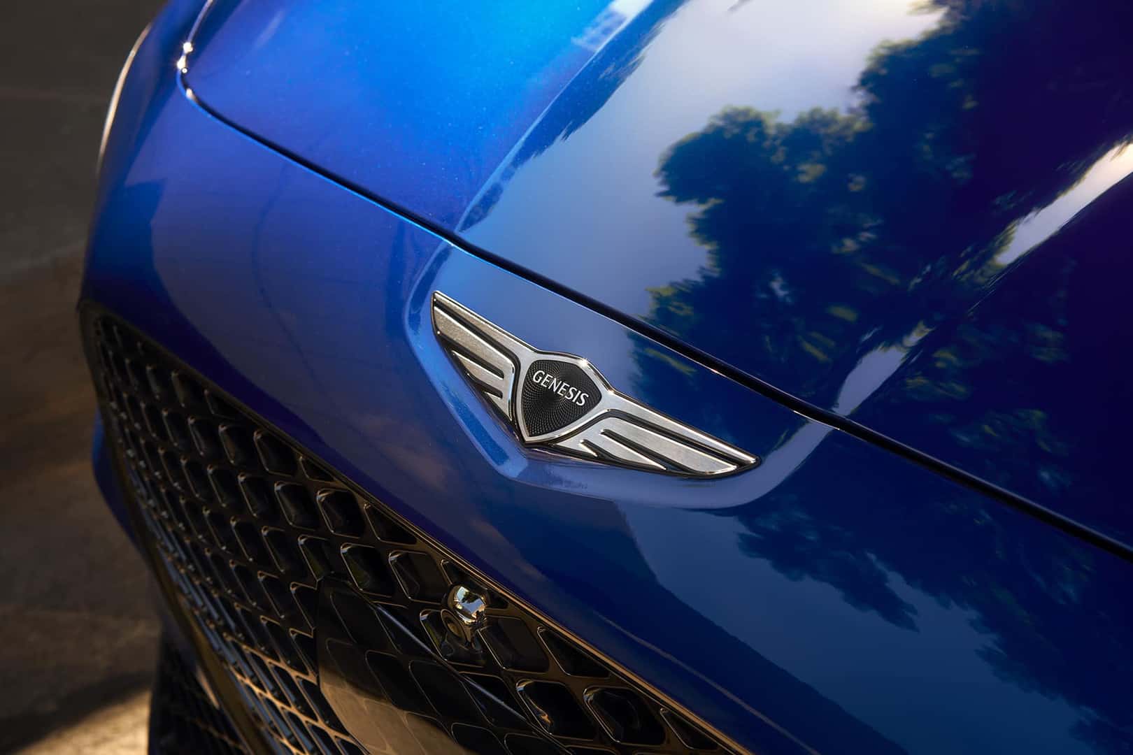 2026 Genesis G70 blue front grille