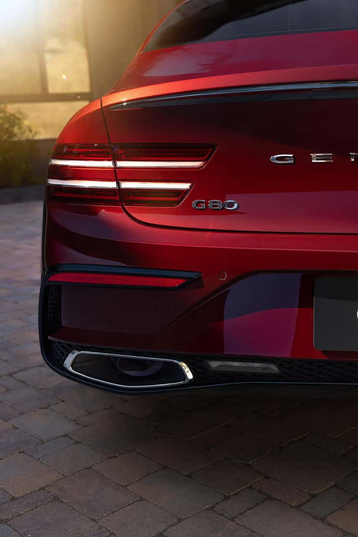 2025 Genesis G80 trunk red exterior