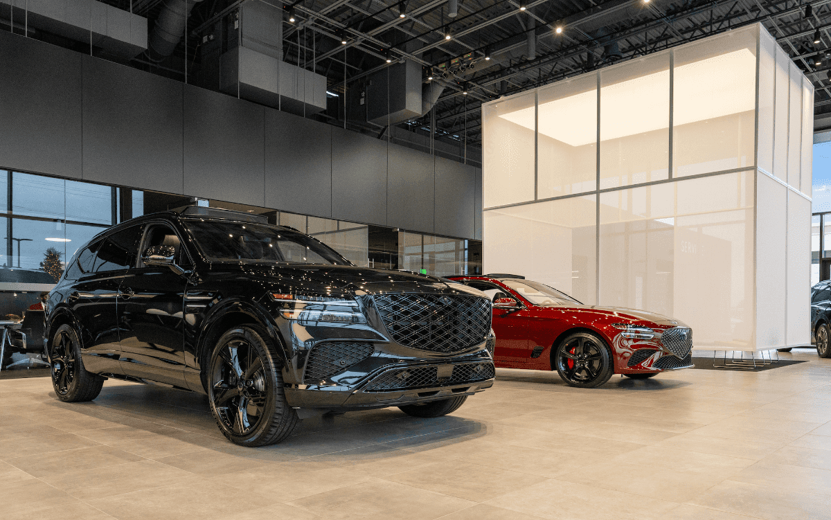 Genesis of Wolfchase inside showroom