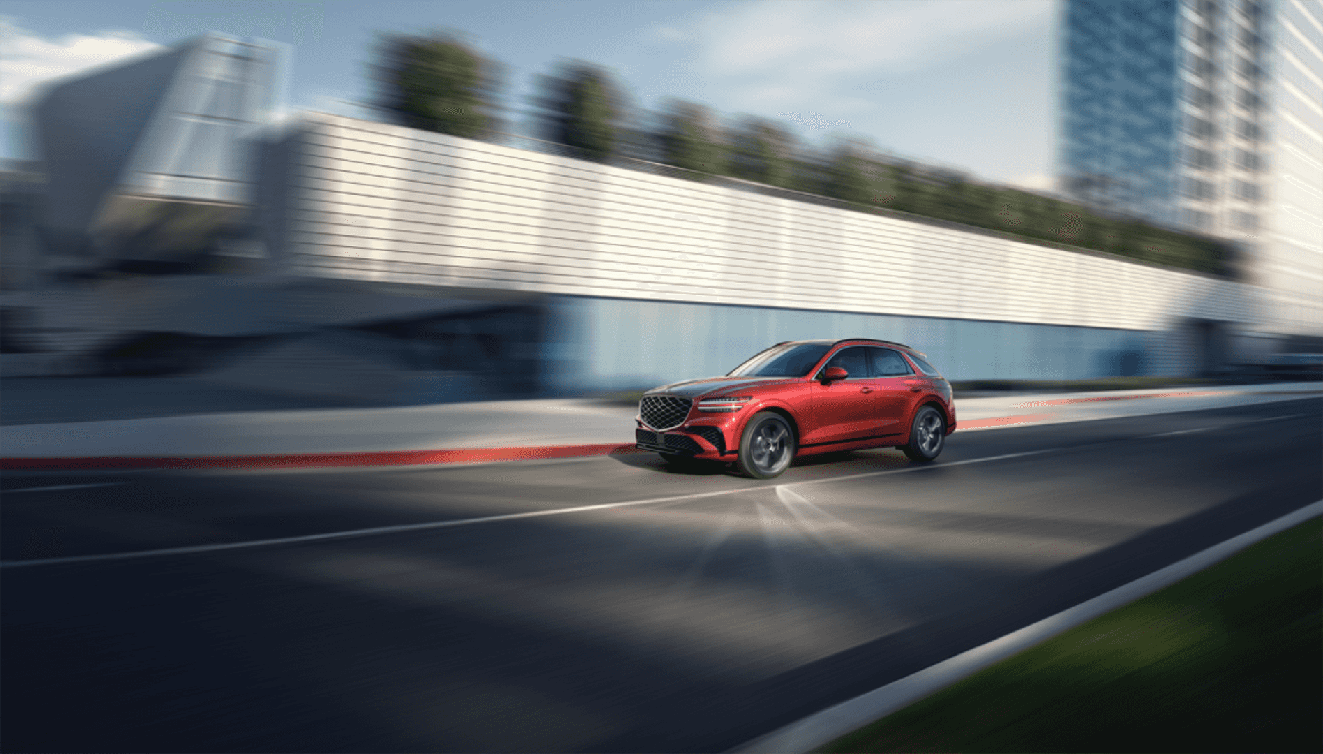 2026 Genesis GV70 Red Luxury SUV Exterior