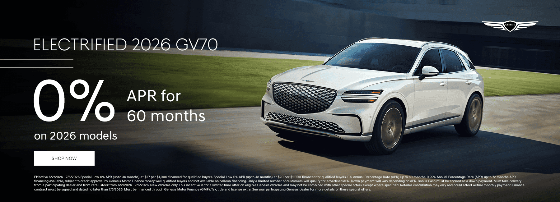 Electrified 2026 GV70