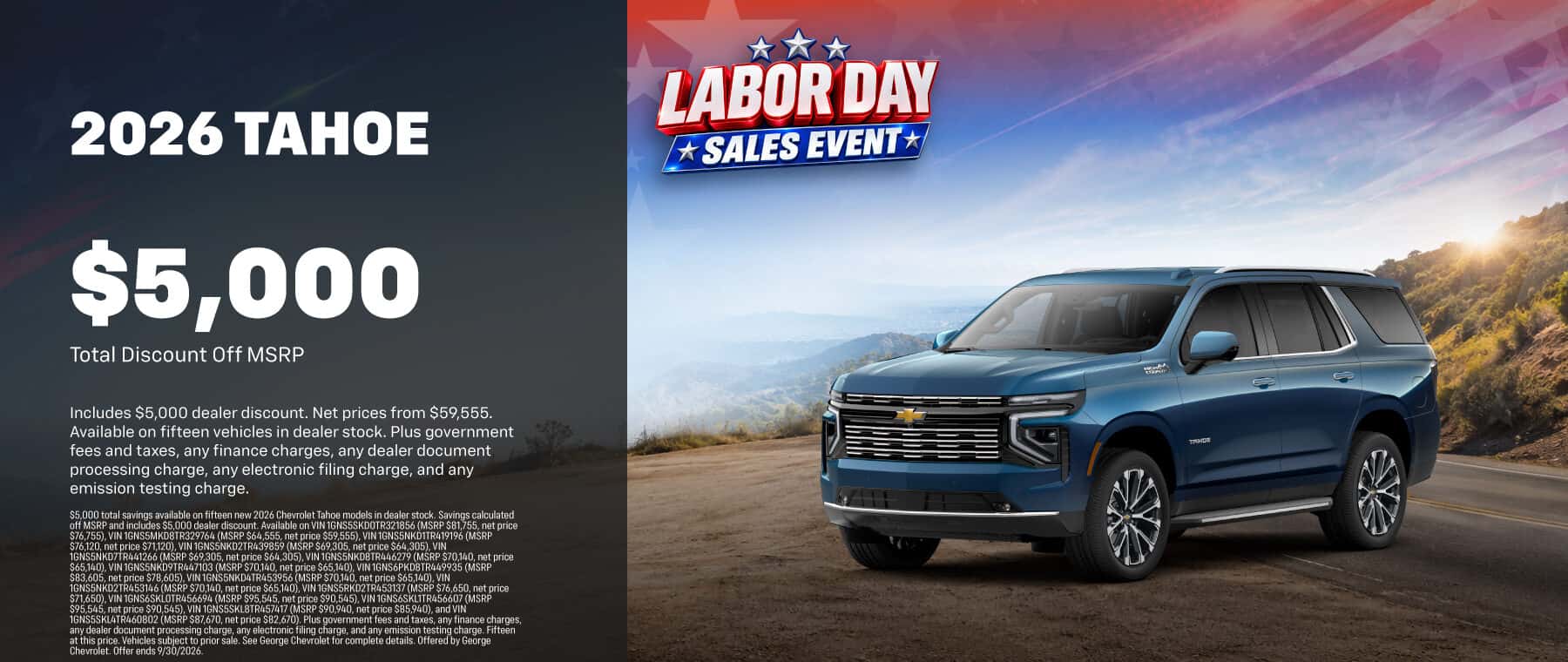 2026 Chevy Tahoe