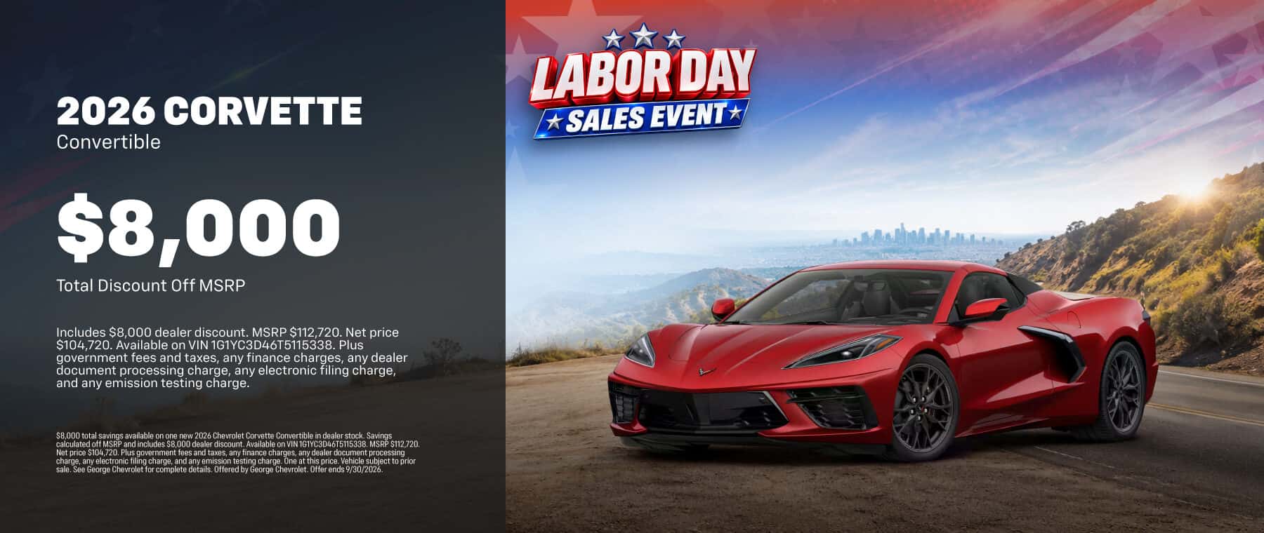 2026 Corvette 3LT Convertible