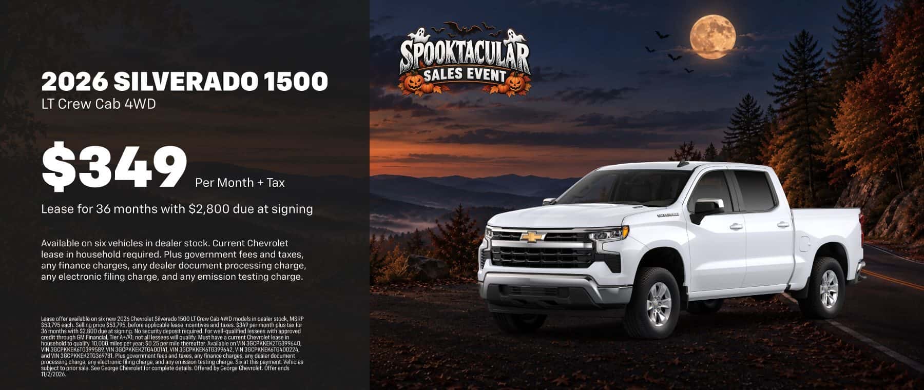 2026 GC Silverado Lease Offer