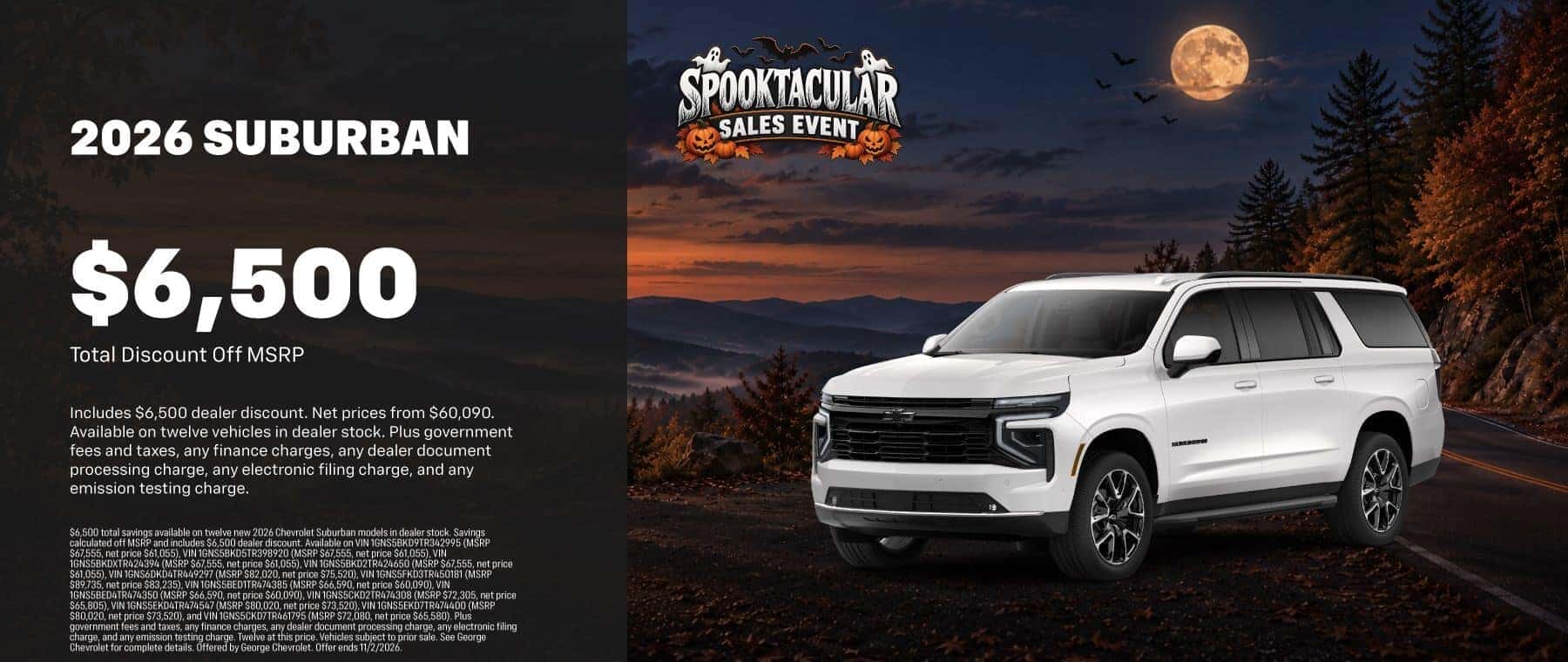 GC 2026 SUBURBAN SPECIALS