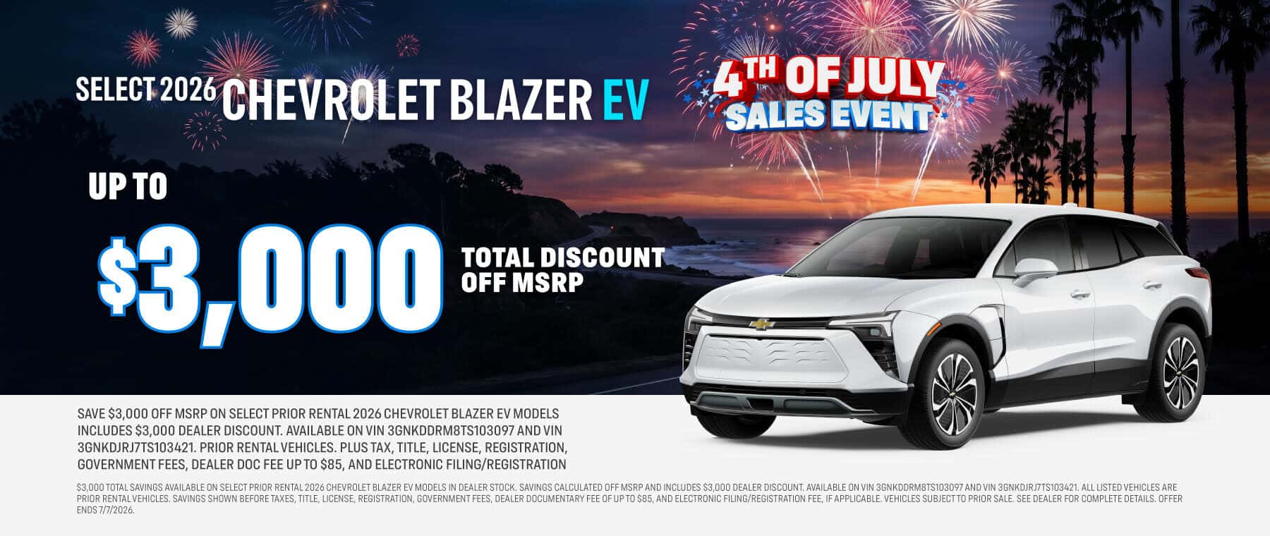 2026 Chevy Blazer EV Offer