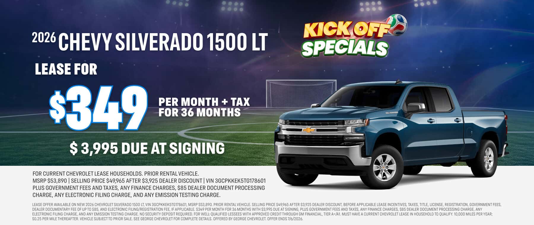 2026 Silverado Lease Offer