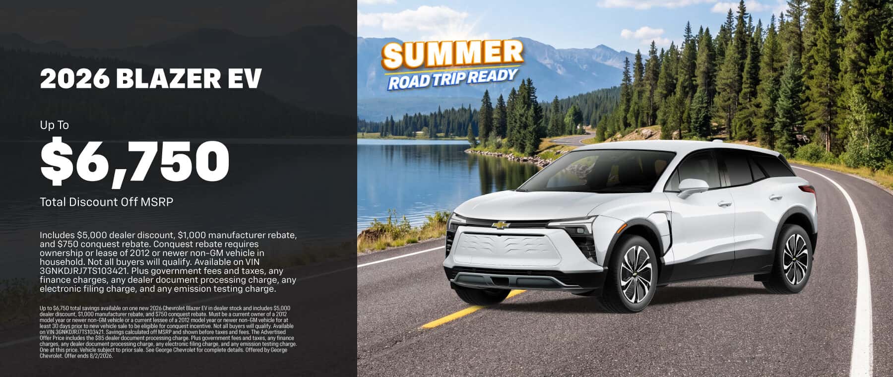 2026 Blazer EV Prior Rental