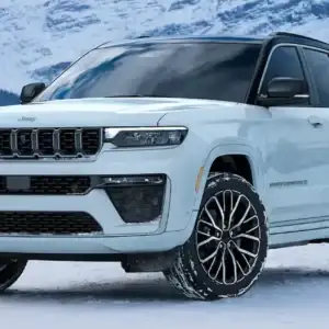 2026 Jeep Grand Cherokee white in the snow- for sale glenn cdjr