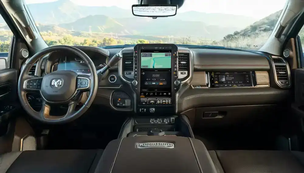 2027 RAM 3500 front interior
