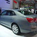 chevy malibu on showroom floor