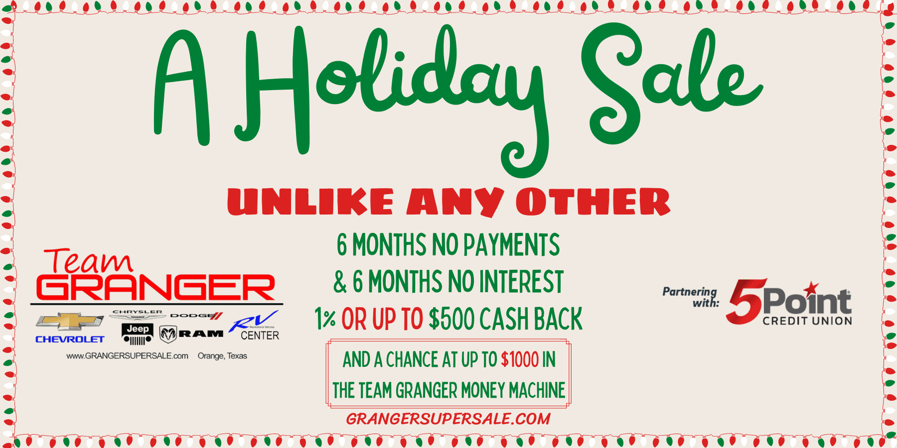 The December Super Sale! Orange, TX Granger Chevrolet