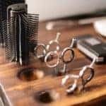 image of hair brush and scissors