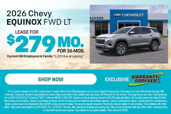 2026 Chevrolet Equinox LT Lease Offer