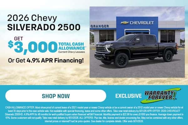 2026 Chevy Silverado 2500 HD Special Offers