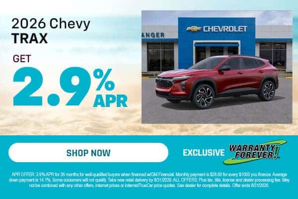 2026 Chevy Trax APR Offer