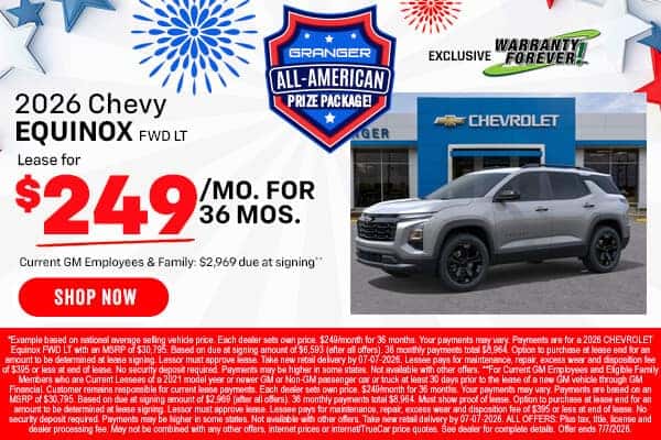 2026 Chevrolet Equinox LT Lease Offer
