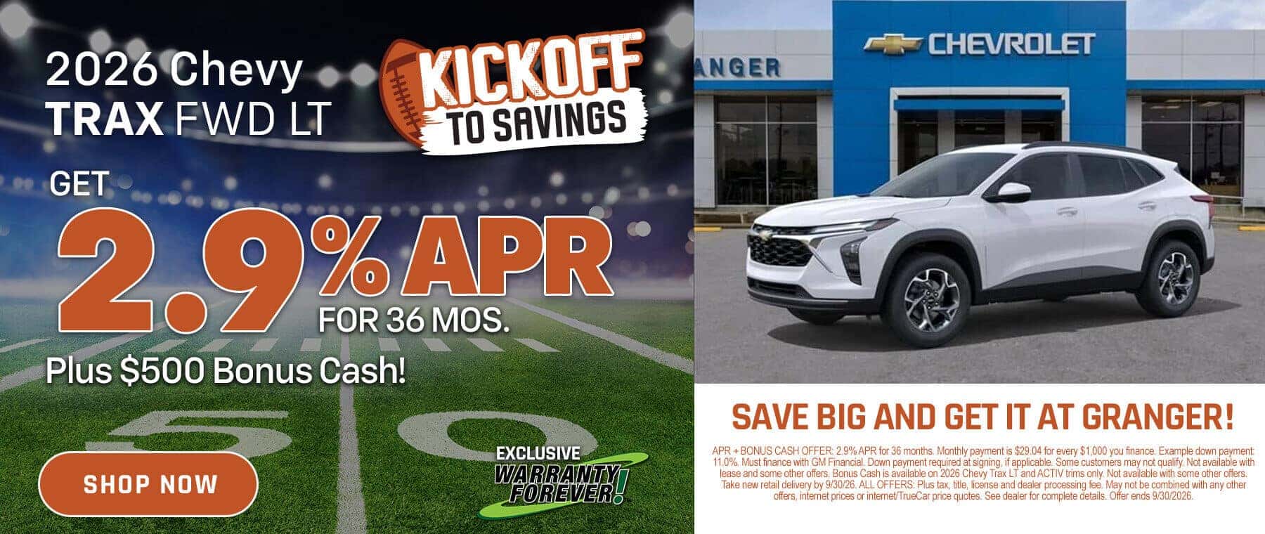 Granger-Chevrolet-Kickoff-to-Savings-2026-Chevy-Trax-Offers-HP-Slide