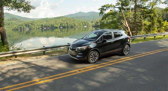 Buick Encore Driving by Lake