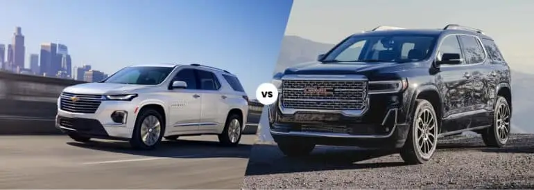 2023 Chevy Traverse vs. GMC Acadia | Holiday Chevrolet Buick GMC Cadillac