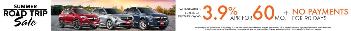 Well-qualified buyers get rates as low as 3.9% APR for 60 months plus no payments for 90 days