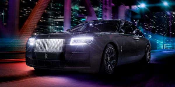 Side view of rolls-royce black badge ghost