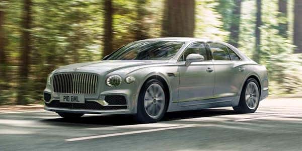 A red 2022 Bentley Flying Spur V8