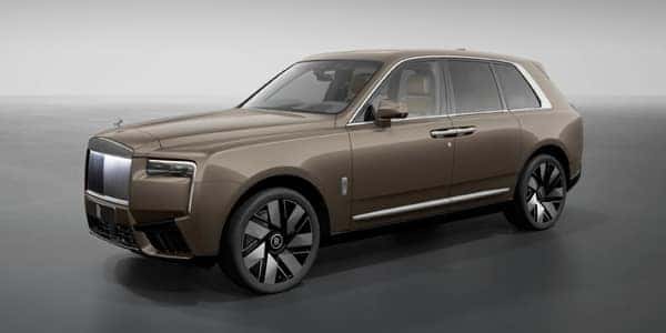 Gold Rolls-Royce Parked