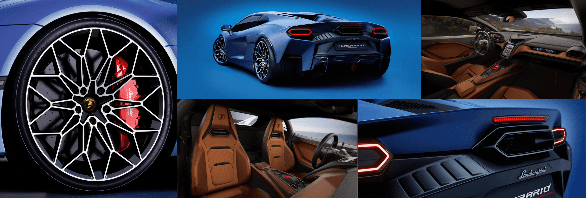 Collage of the 2026 Lamborghini Temerario