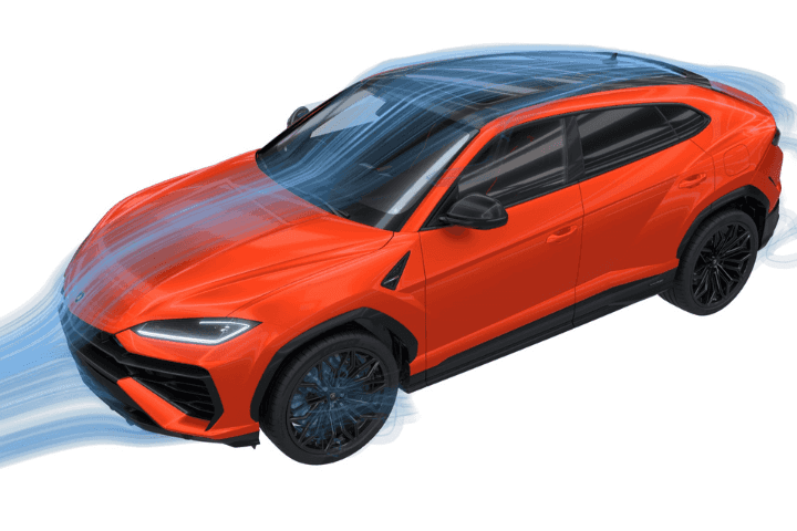 urus se aerodynamics rendering