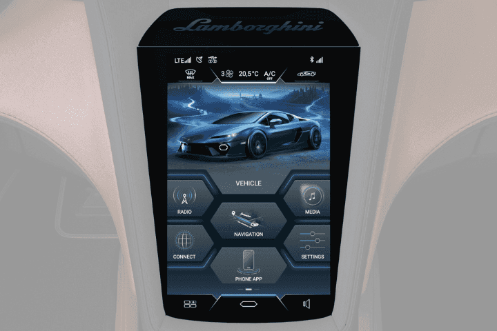 an image of the infotainment