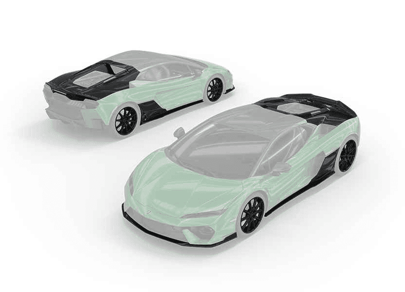 A green Lamborghini temerario