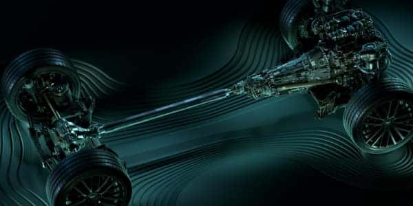 a rendering of the powertrain