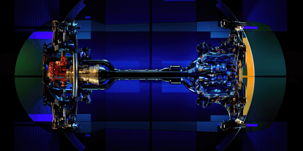 A rendering of the DB12 chassis