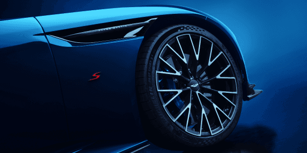 A rendering of the DB12 S fender with the S badge