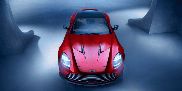 Rendering of the front of the Vanquish