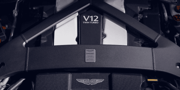 A rendering of the Vanquish V12 engine block