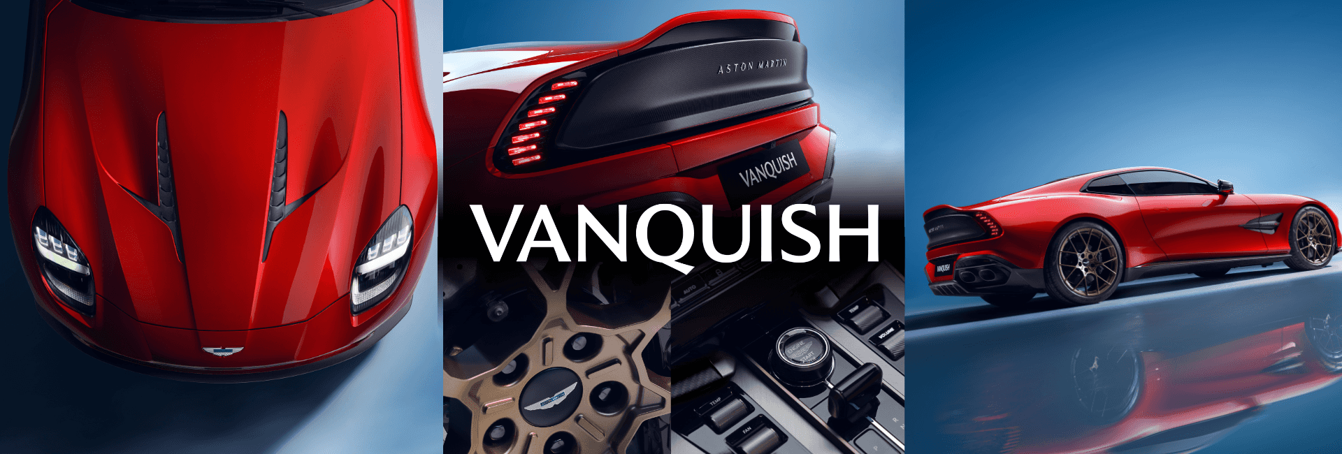 A collage of all Vanquish details