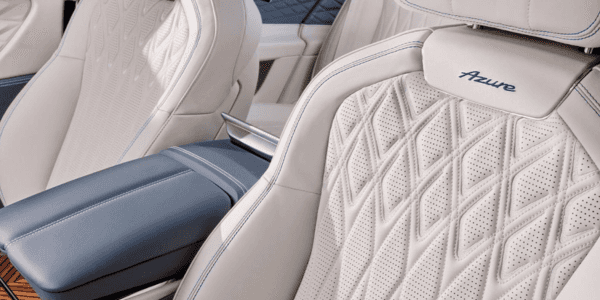 Rendering of Flying Spur Azure seat stitching