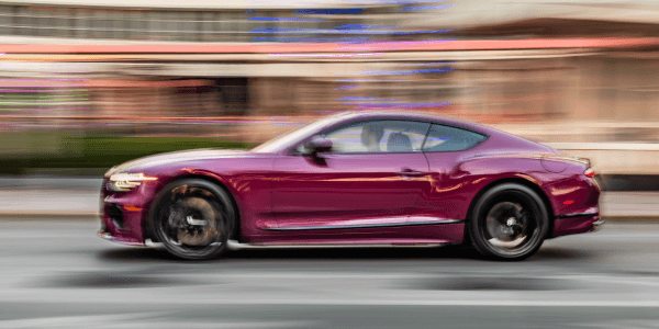 Rolling shot of a continental gt